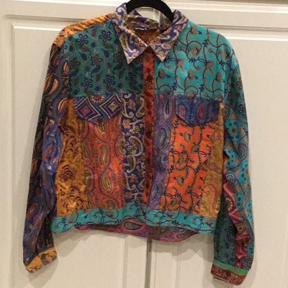 Sacred Threads Jackets & Blazers - Sacred Threads Boho Paisley Jacket